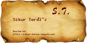 Sikur Teréz névjegykártya