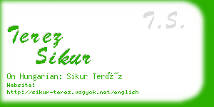 terez sikur business card